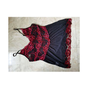 Plus Size Lace Mesh Sheer Nightdress