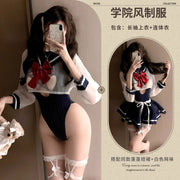 Sailor Uniform Sheer Lingerie Set